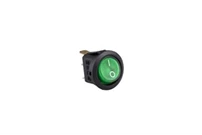 20mm Black Body 1NO with Illumination with Terminal (0-I) Marked Green A71 Series Rocker Switch